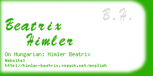 beatrix himler business card